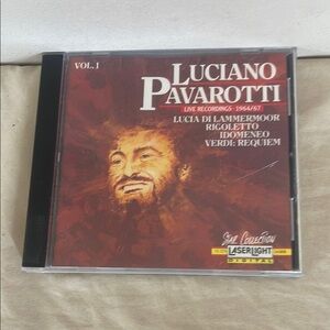 ⭐️ Luciano Pavarotti Live Recordings CD Vol. 1 1990 Delta Music Laserlight Disc